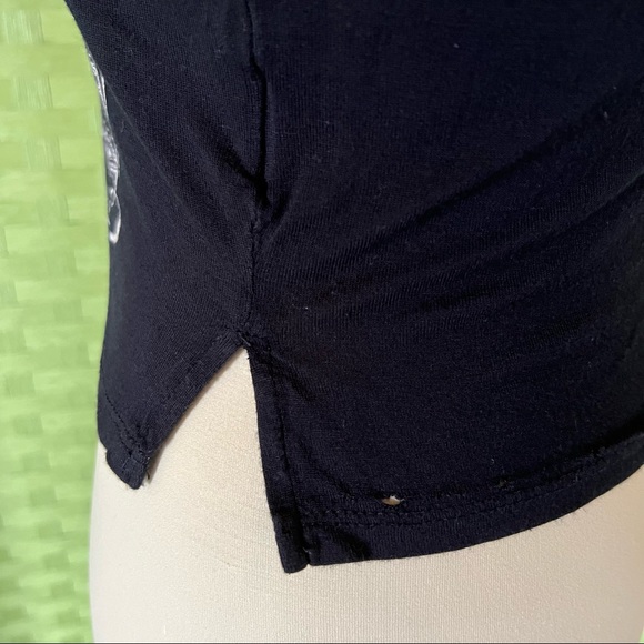 Bundle Sale Coachella deep black cropped cap sleeve - Picture 3 of 9